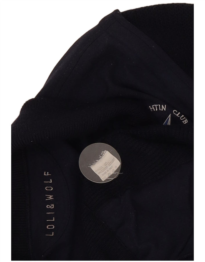 Πουλόβερ Loli Wolf Ανδρική Ζακέτα Yachting Medium Navy Blue Colorblock Μαλλί