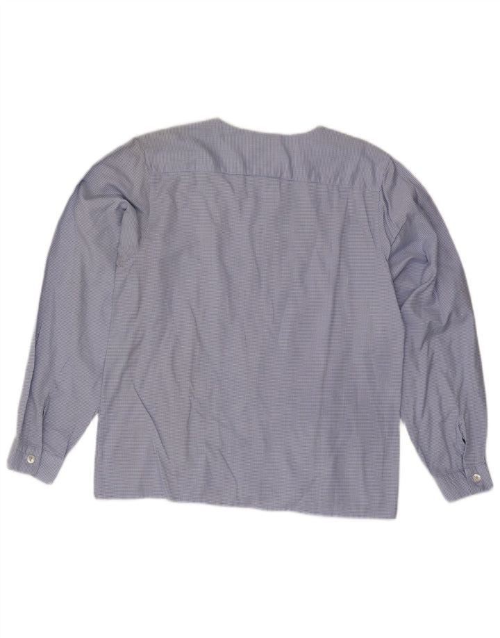 Vintage γυναικείο πουκάμισο μπλούζα US 3 Small Blue Houndstooth