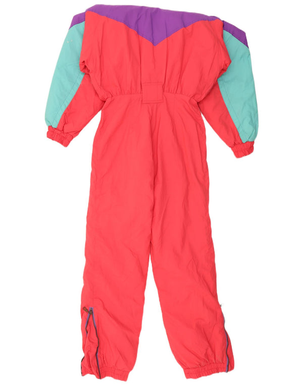 Vintage γυναικεία ολόσωμη φόρμα σκι IT 42 Medium πολύχρωμο Colourblock