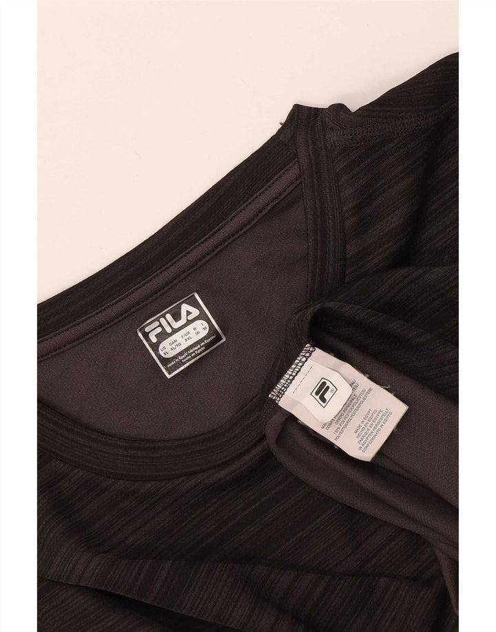 Fila Ανδρικό T-Shirt Slim Fit Top 2XL Grey Colourblock Polyester