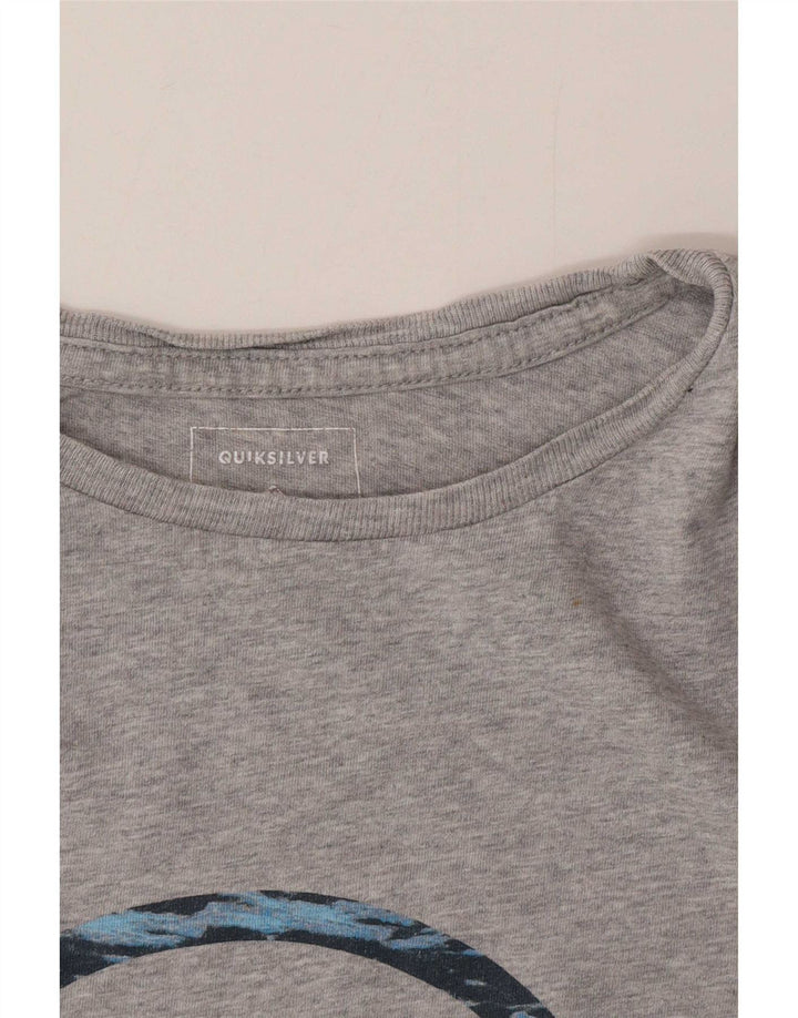 Ανδρικό γραφικό μπλουζάκι Quiksilver Top Large Grey