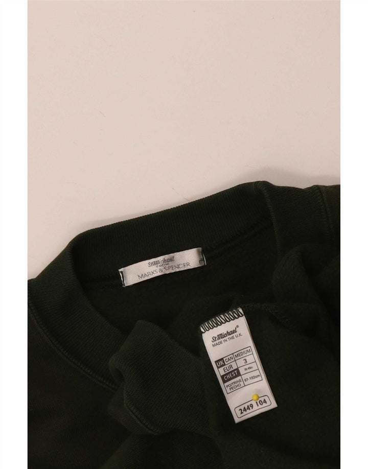Ανδρικό φούτερ Marks & Spencer Jumper Medium Khaki Cotton