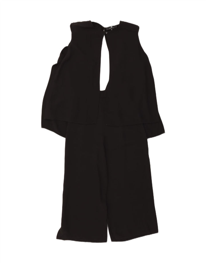 ELISABETTA FRANCHI Womens Sleeveless Jumpsuit IT 42 Medium  Black