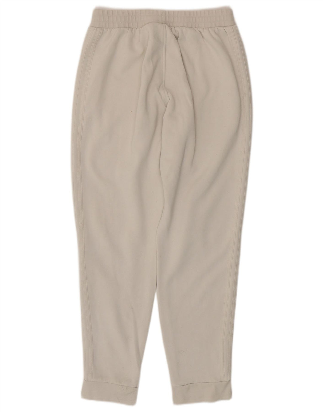 Ανδρική φόρμα ADIDAS Παντελόνι Joggers Βαμβακερό μεσαίο σε ανοιχτό λευκό