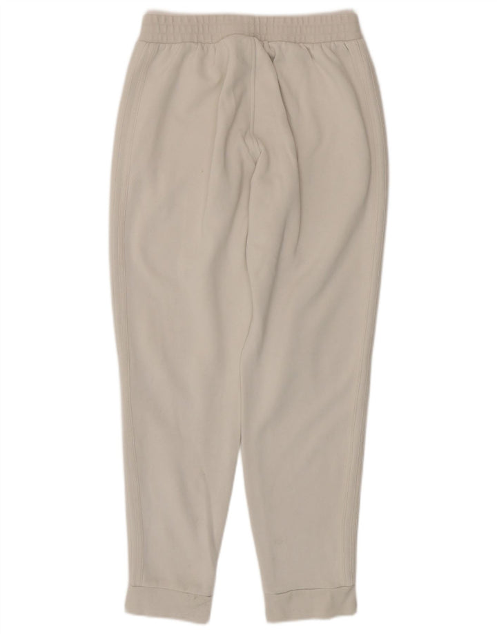 Ανδρική φόρμα ADIDAS Παντελόνι Joggers Βαμβακερό μεσαίο σε ανοιχτό λευκό