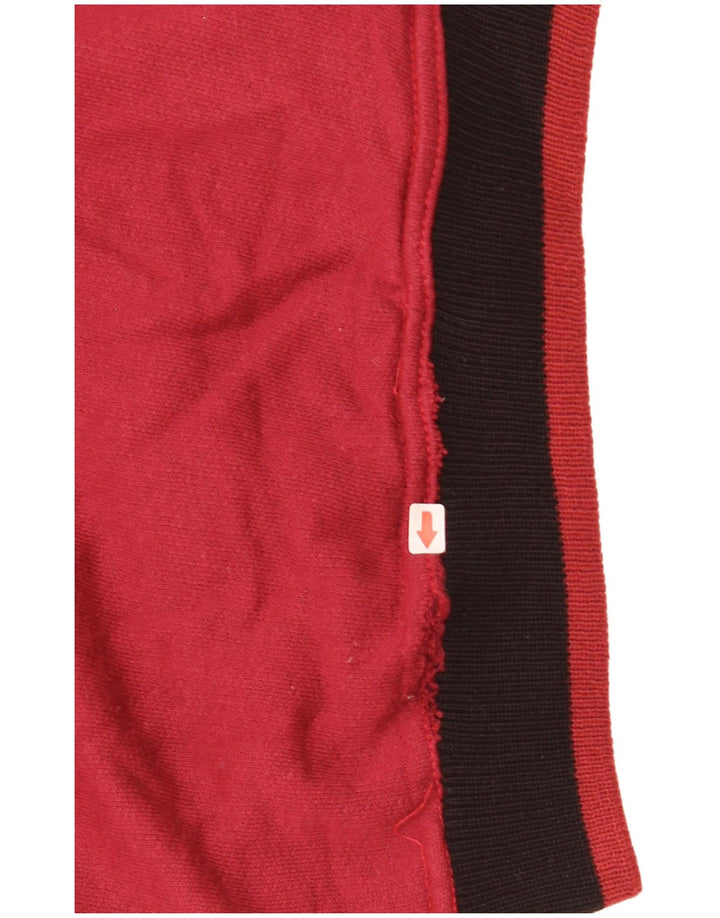 Vintage ανδρικό γραφικό φούτερ Jumper Μεσαίο κόκκινο χρώμα, βαμβακερό