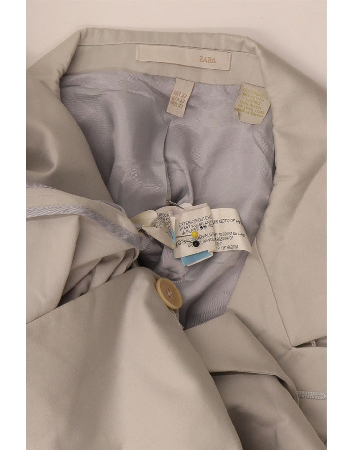 Zara Ανδρικό σακάκι μπλέιζερ με 2 κουμπιά EU 52 Μεγάλο μπεζ βαμβακερό