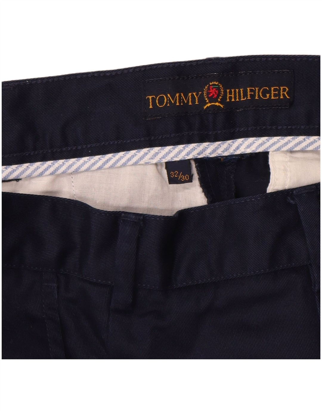 TOMMY HILFIGER Ανδρικό ίσιο παντελόνι Chino W32 L30 Navy Blue