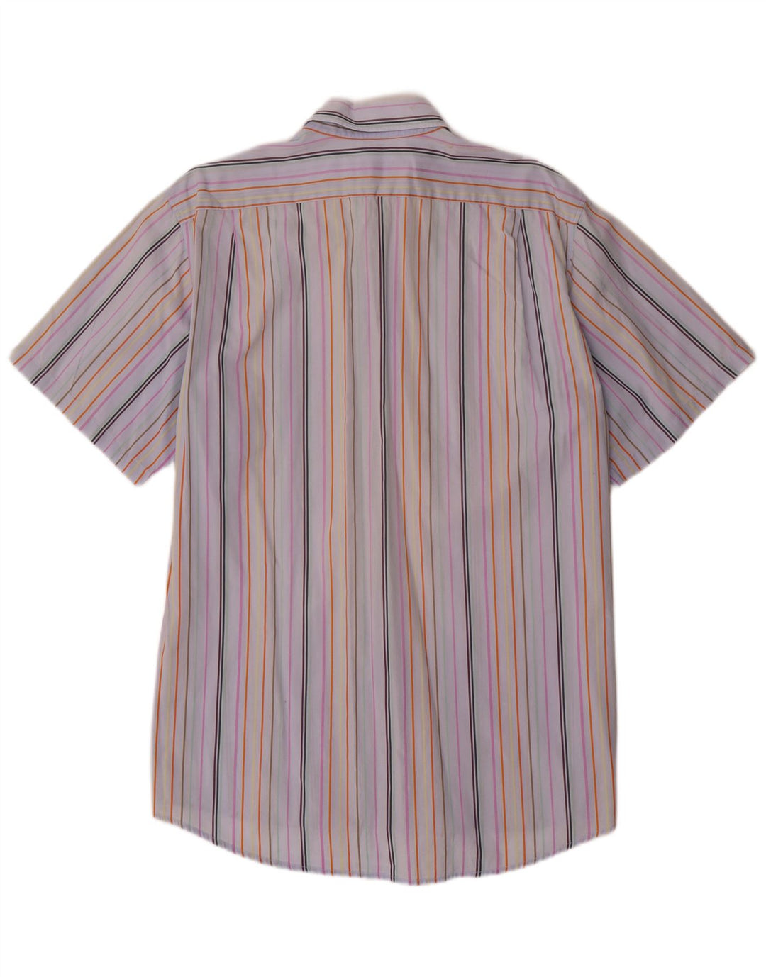 Ανδρικό κοντομάνικο πουκάμισο LACOSTE Μέγεθος 43 Μεγάλο πολύχρωμο βαμβακερό ριγέ