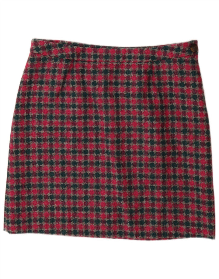 Γυναικεία μίνι φούστα LAURA ASHLEY UK 16 Μεγάλη W36 πολύχρωμη μαλλί με στίγματα