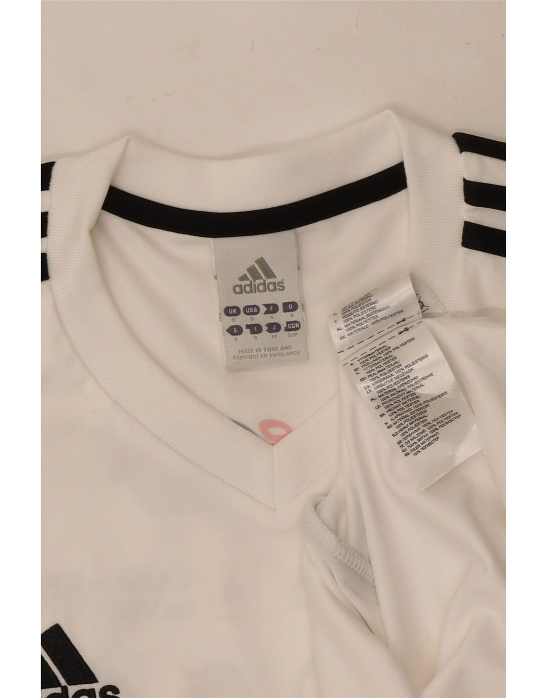 Ανδρικό γραφικό T-Shirt Climalite ADIDAS Top Small White Polyester