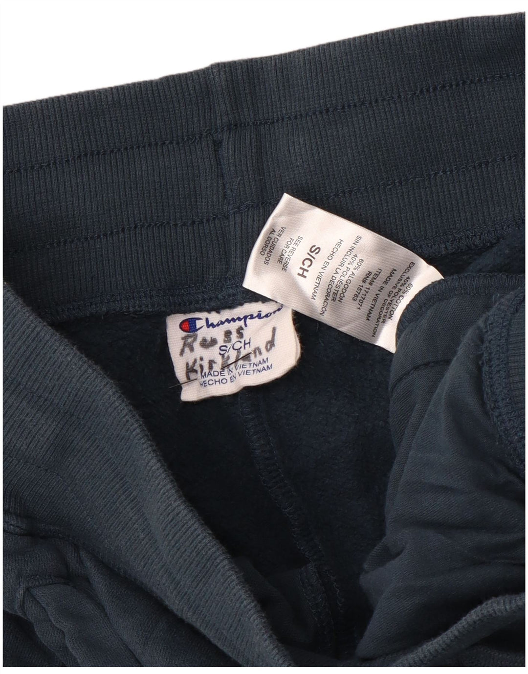 Γυναικεία αθλητική φόρμα CHAMPION Παντελόνι Joggers UK 10 Small Blue Cotton