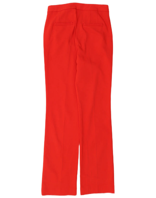 Zara Γυναικείο ίσιο casual παντελόνι Medium W28 L34 Red