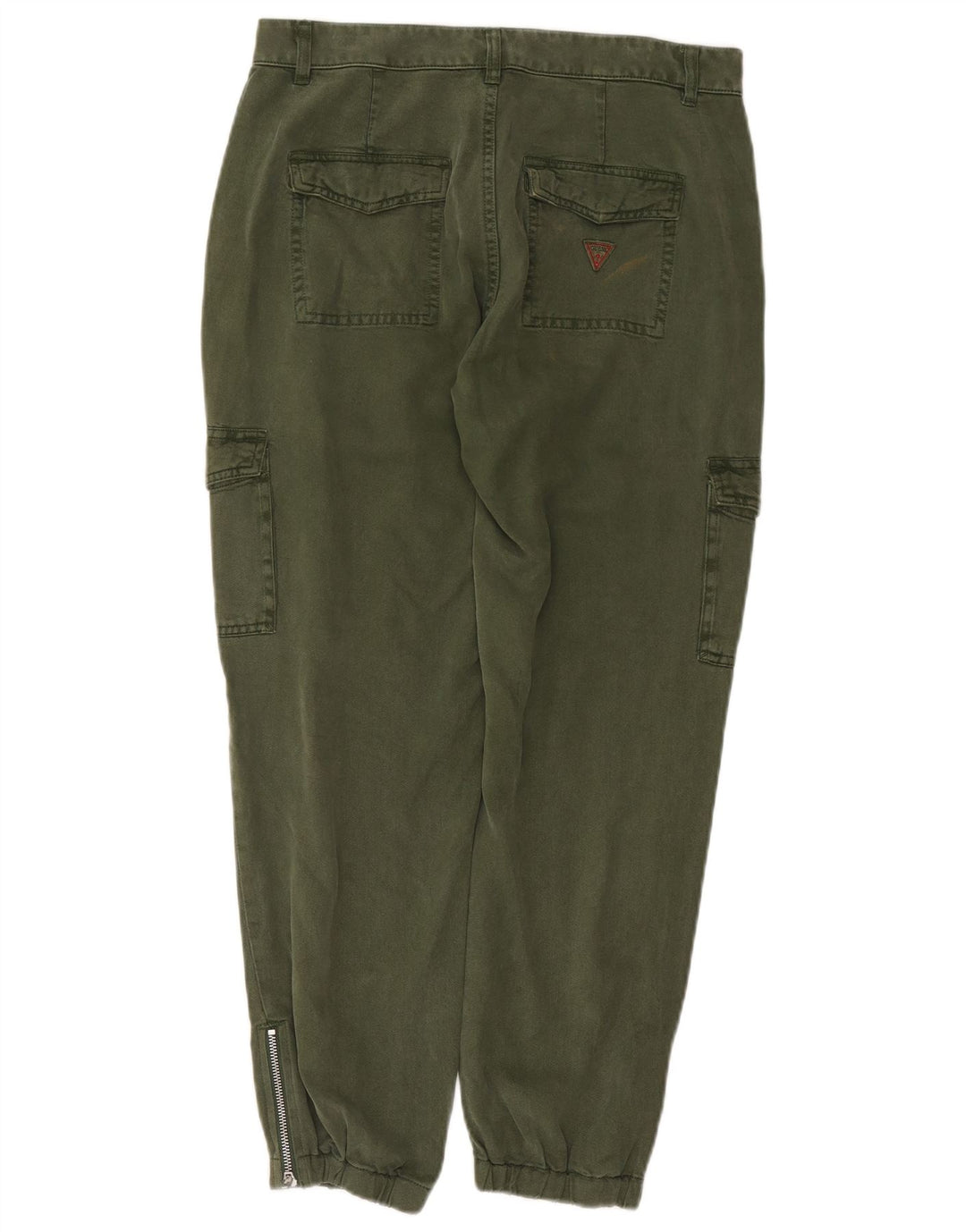 Guess Womens Joggers Cargo Παντελόνι W28 L29 Πράσινο