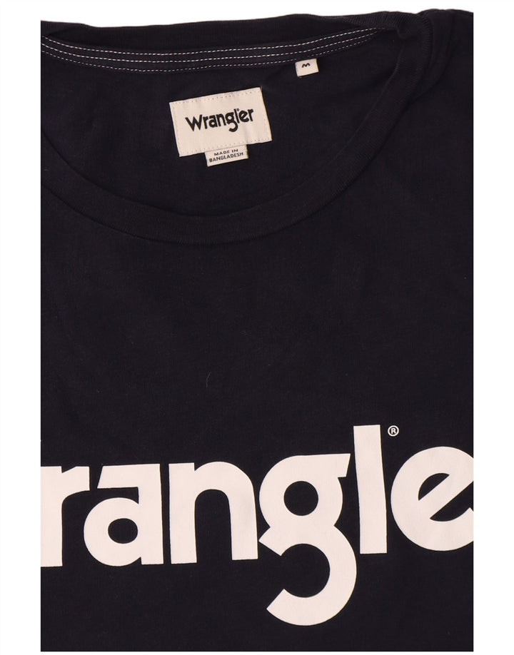 Ανδρικό γραφικό T-Shirt Wrangler Top Μεσαίο Navy Μπλε Βαμβακερό