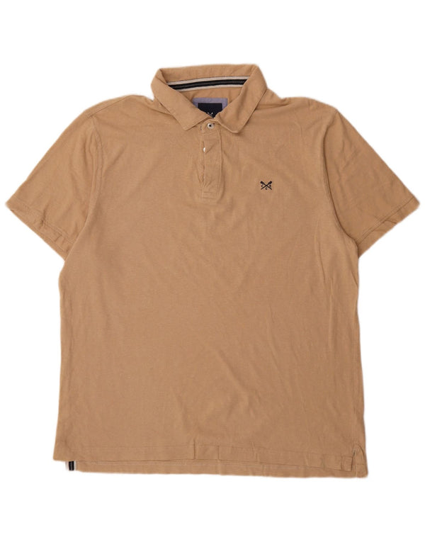 Crew Clothing Ανδρικό πουκάμισο πόλο XL Μπεζ βαμβακερό