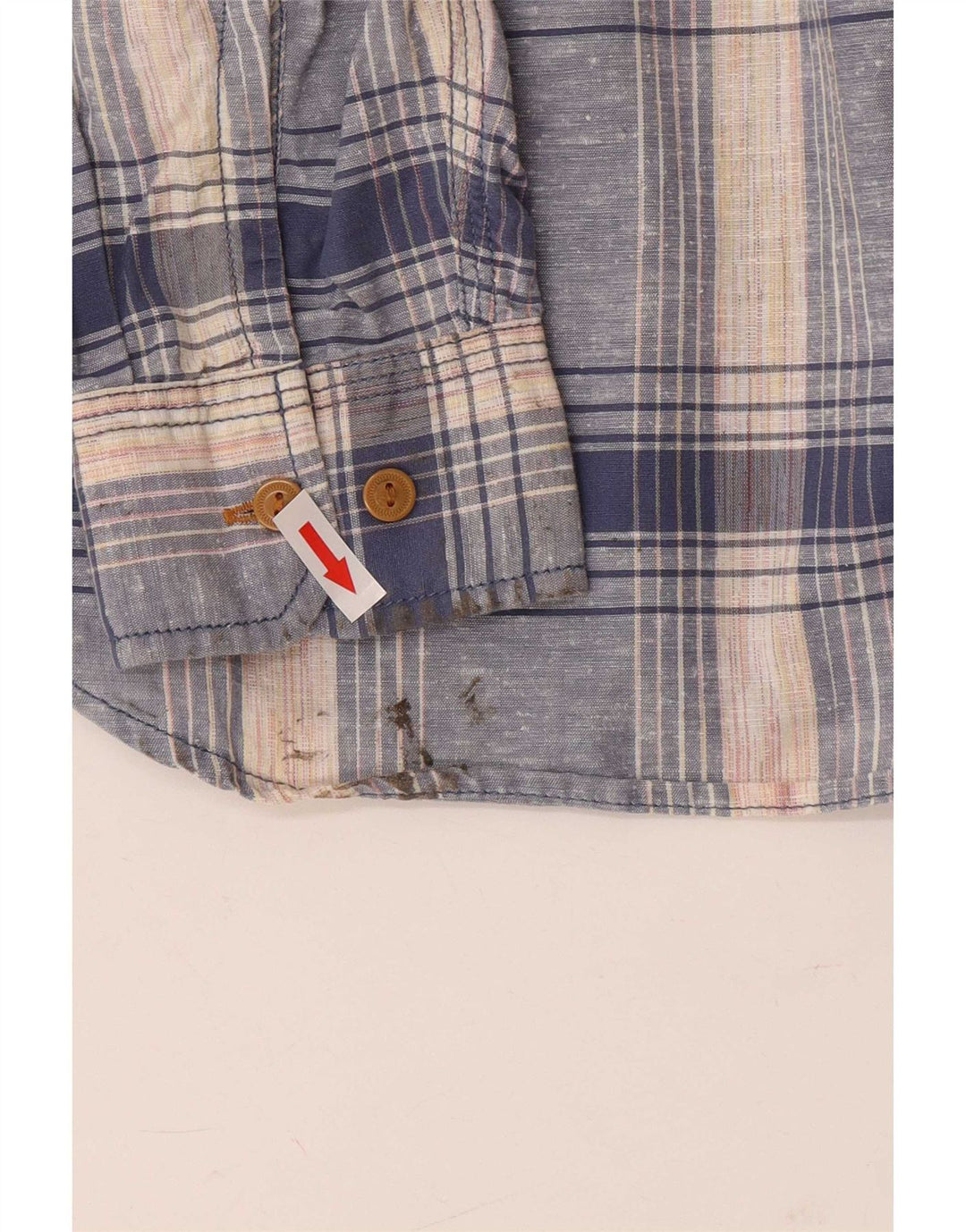 Ανδρικό πουκάμισο Levi's Medium Blue Check Cotton