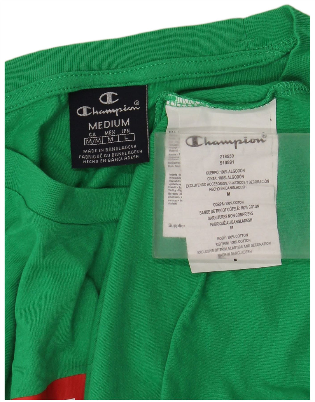 Ανδρικό γραφικό T-Shirt Champion Top Μεσαίο πράσινο βαμβακερό