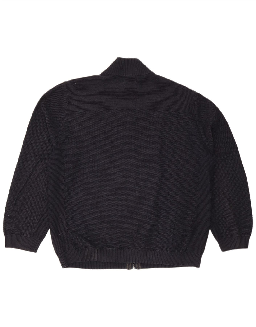 Ανδρικό πουλόβερ ζακέτα Marks & Spencer 2XL Navy Blue Cotton