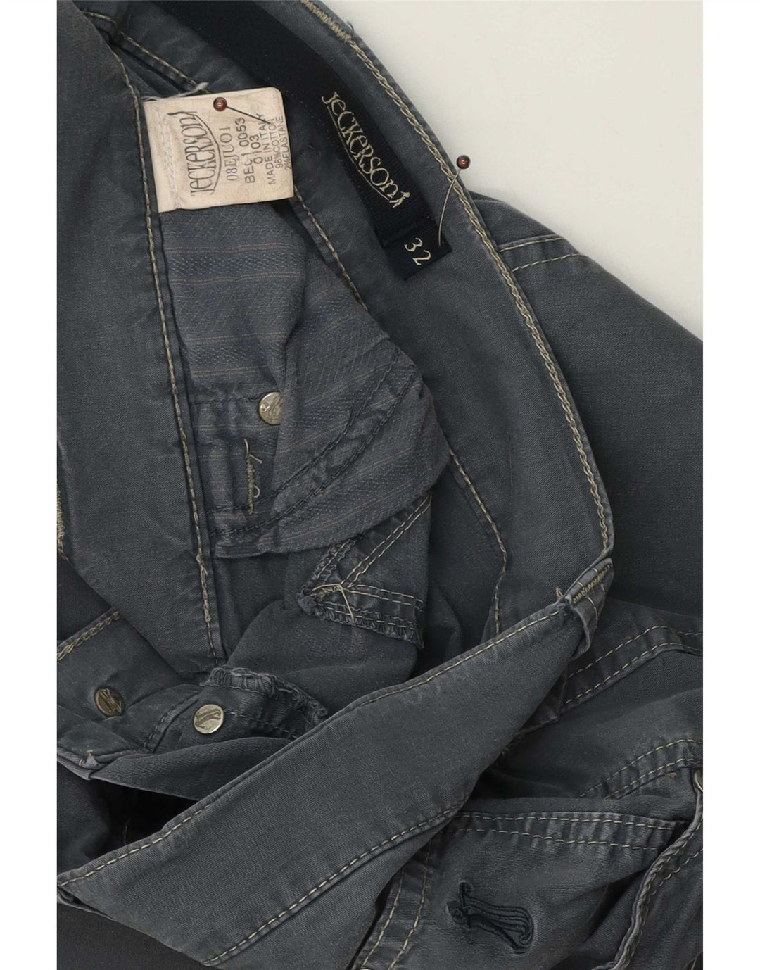 Ανδρικό σορτς Jeckerson casual W32, μεσαίο γκρι βαμβακερό