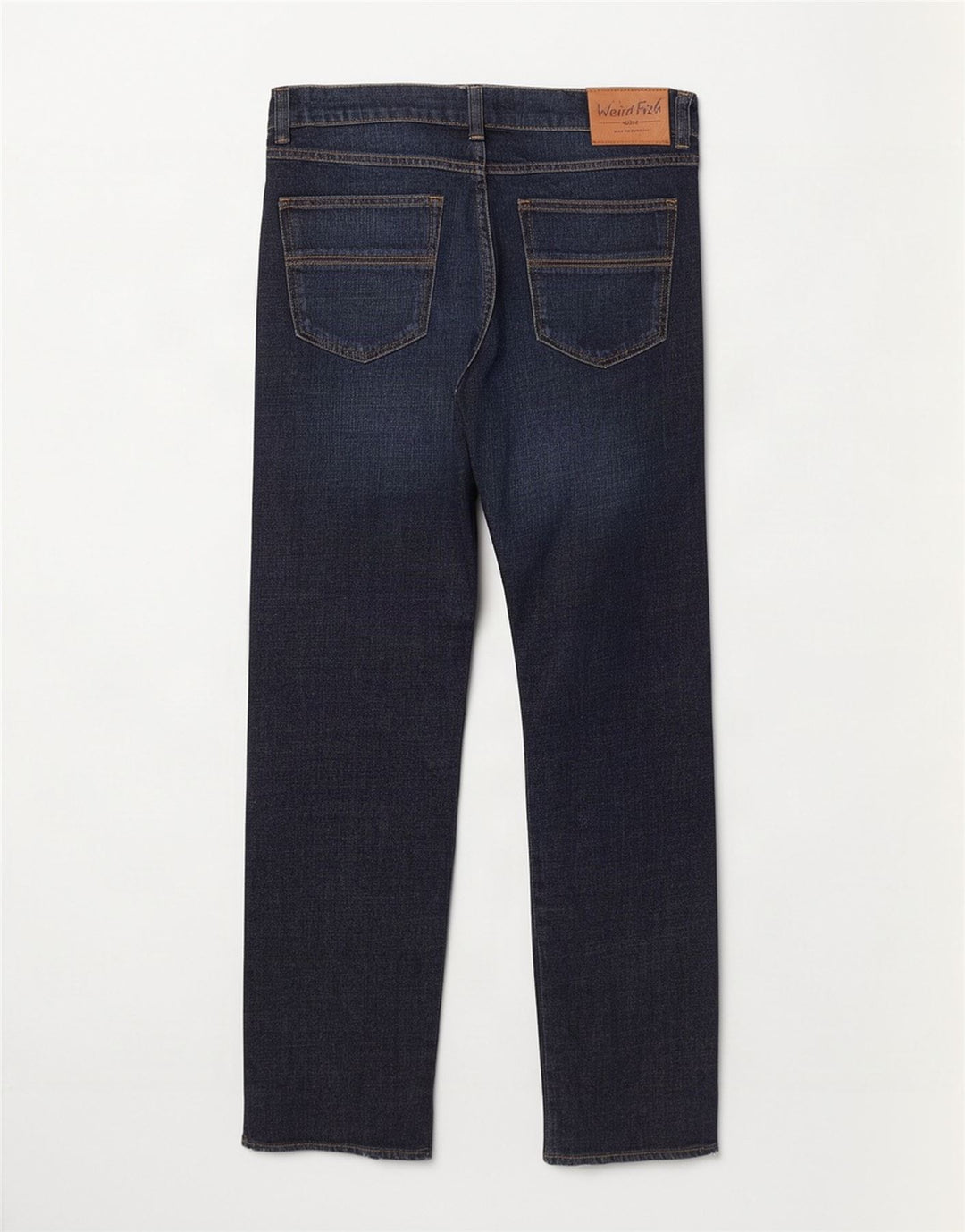 Weird Fish Γυναικεία Straight Jeans W36 L28 Navy Blue Cotton
