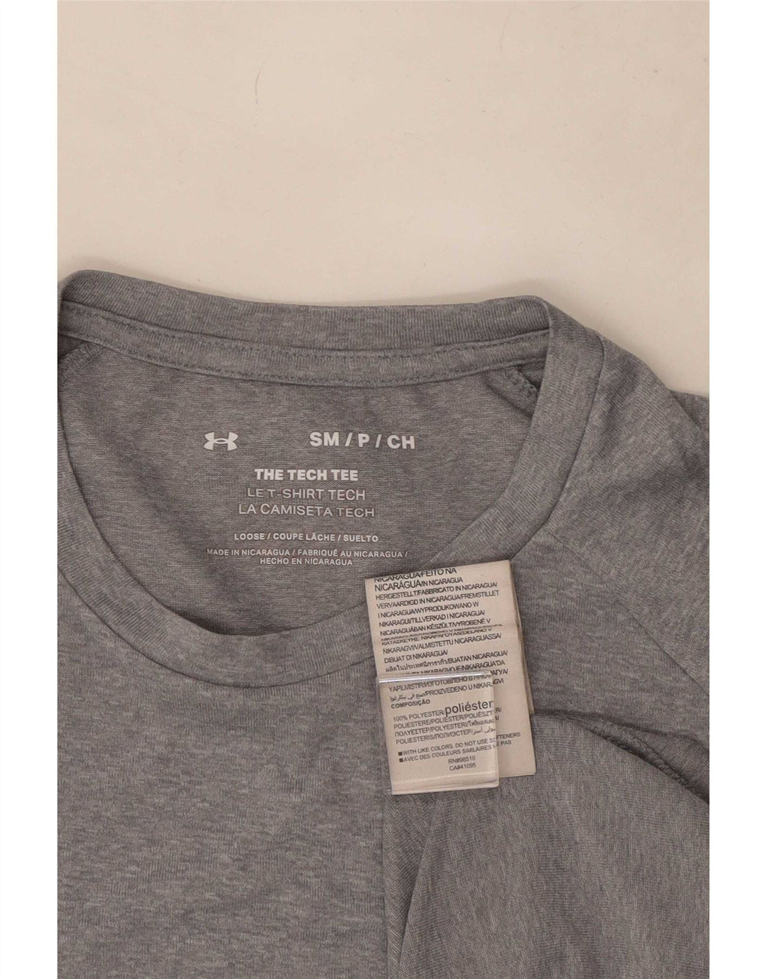 Under Armour Ανδρικό T-Shirt Top Μικρό Γκρι Πολυεστέρας