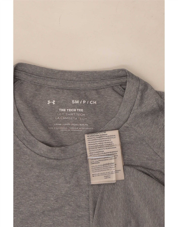Under Armour Ανδρικό T-Shirt Top Μικρό Γκρι Πολυεστέρας