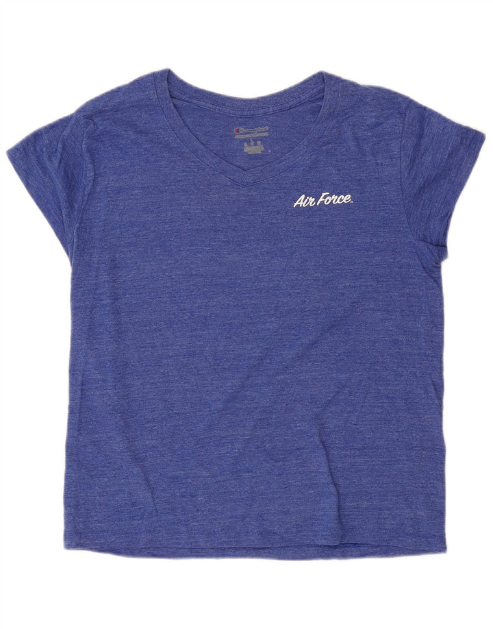 Γυναικείο T-Shirt CHAMPION Top UK 16 Large Blue