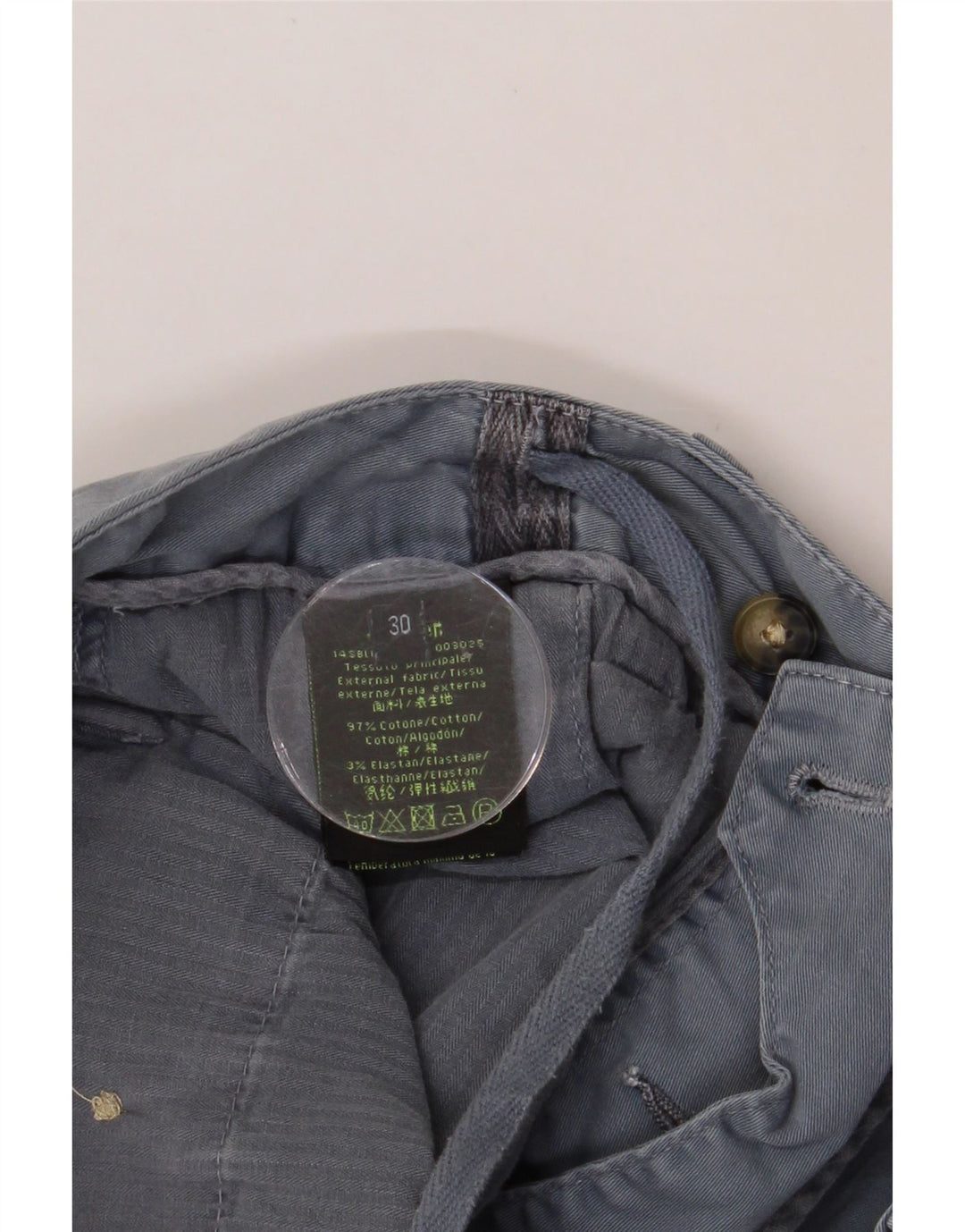 BLAUER Mens Chino Shorts W30 Medium Blue Cotton Vintage Blauer and Second-Hand Blauer from Messina Hembry 