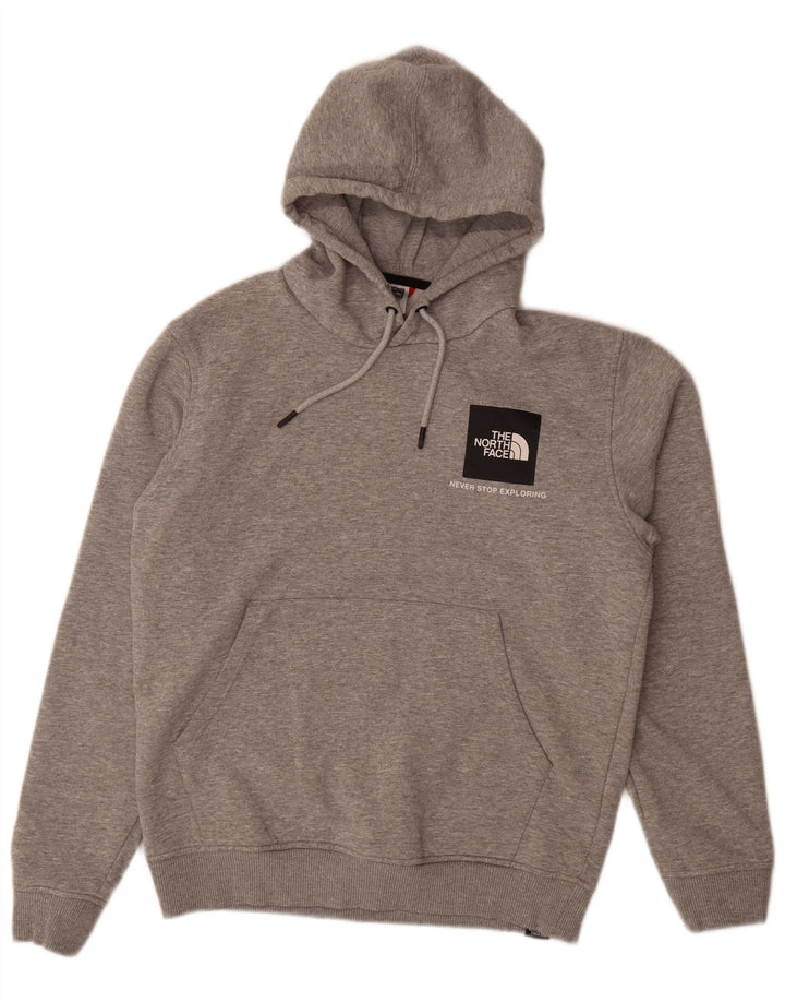 Ανδρικό κουκούλα North Face, μεσαίο γκρι βαμβακερό
