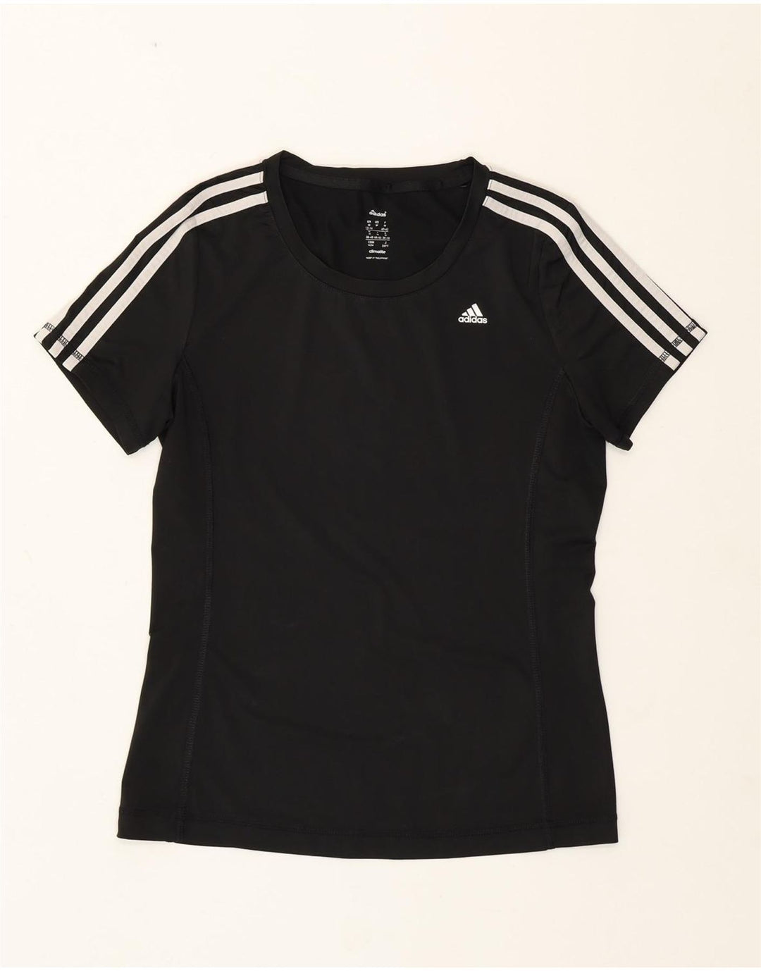 Adidas Γυναικείο T-Shirt Climalite Top UK 12/14 Medium Black Polyester