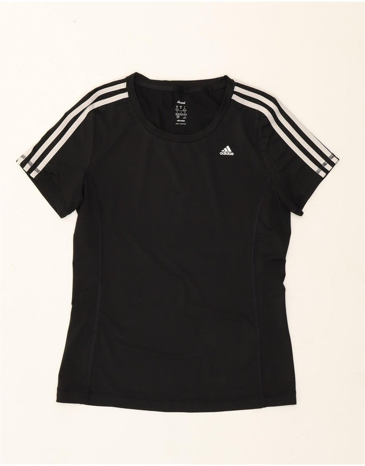 Adidas Γυναικείο T-Shirt Climalite Top UK 12/14 Medium Black Polyester