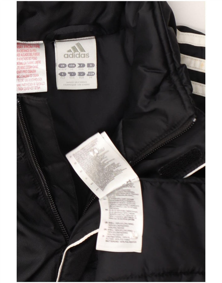 Μπουφάν Adidas Boys με επένδυση μαύρο νάιλον 11-12 ετών