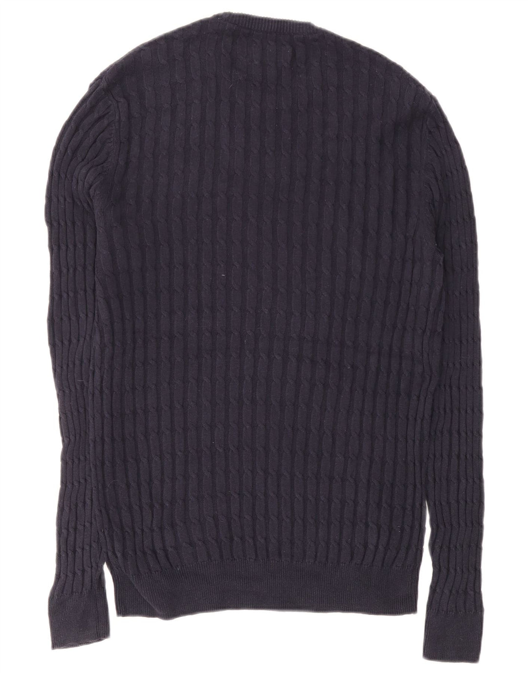 Jack Wills Ανδρικό πουλόβερ με λαιμόκοψη, βαμβακερό μπλε ναυτικό