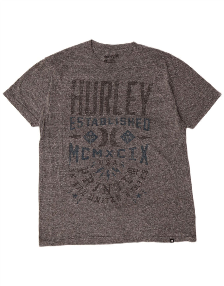 Ανδρικό T-Shirt με γραφικό κανονική εφαρμογή Hurley Top Medium Grey