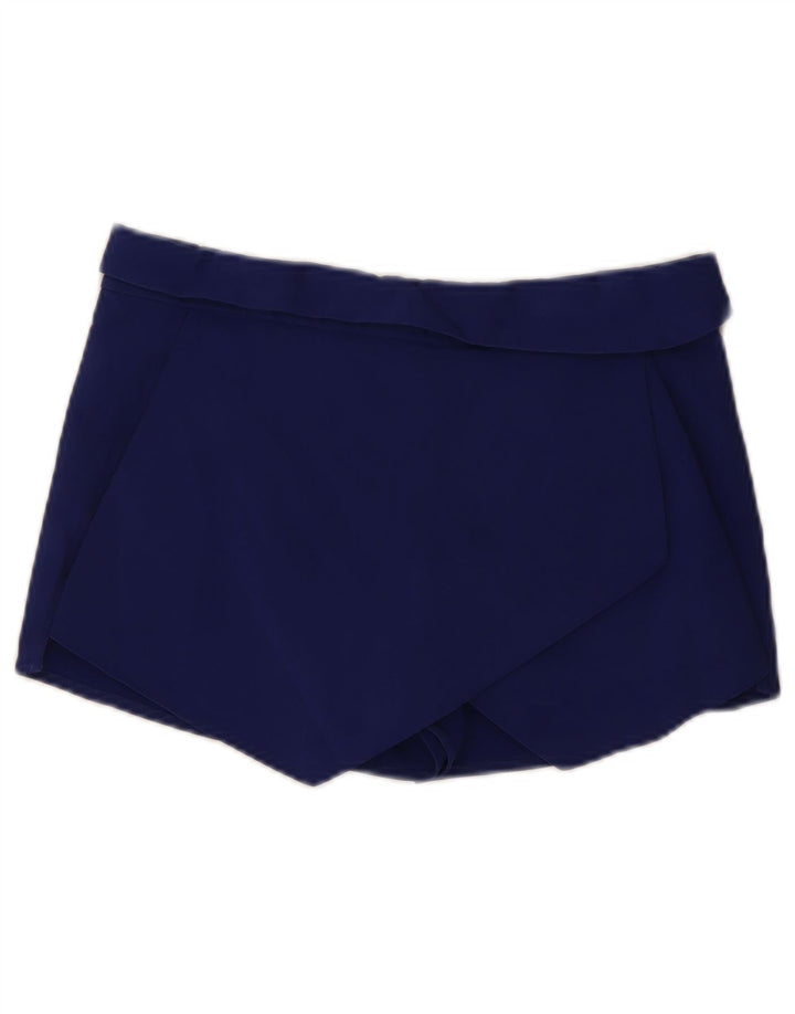 Zara Γυναικείο Σορτς Medium W28 Navy Blue Βαμβακερό