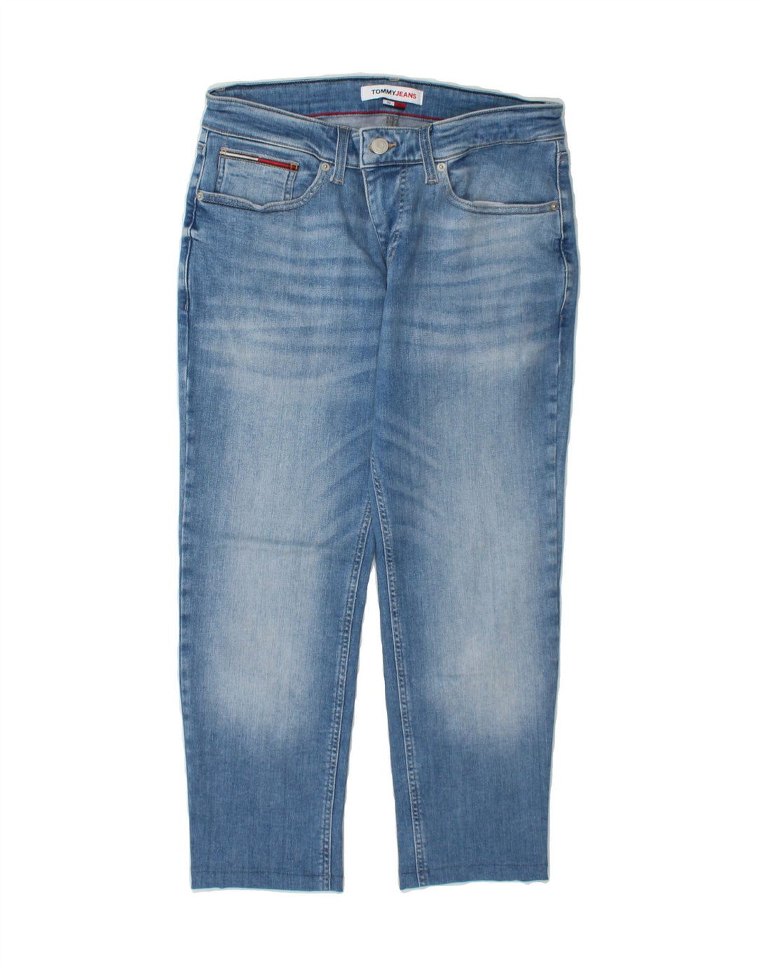 TOMMY HILFIGER Mens Cropped Jeans W30 L24 Blue Cotton Vintage Tommy Hilfiger and Second-Hand Tommy Hilfiger from Messina Hembry 