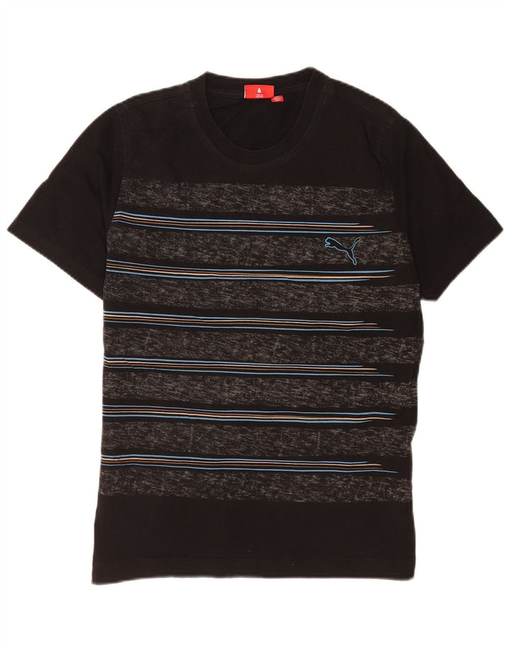Ανδρικό T-Shirt Puma Top Medium Μαύρο ριγέ
