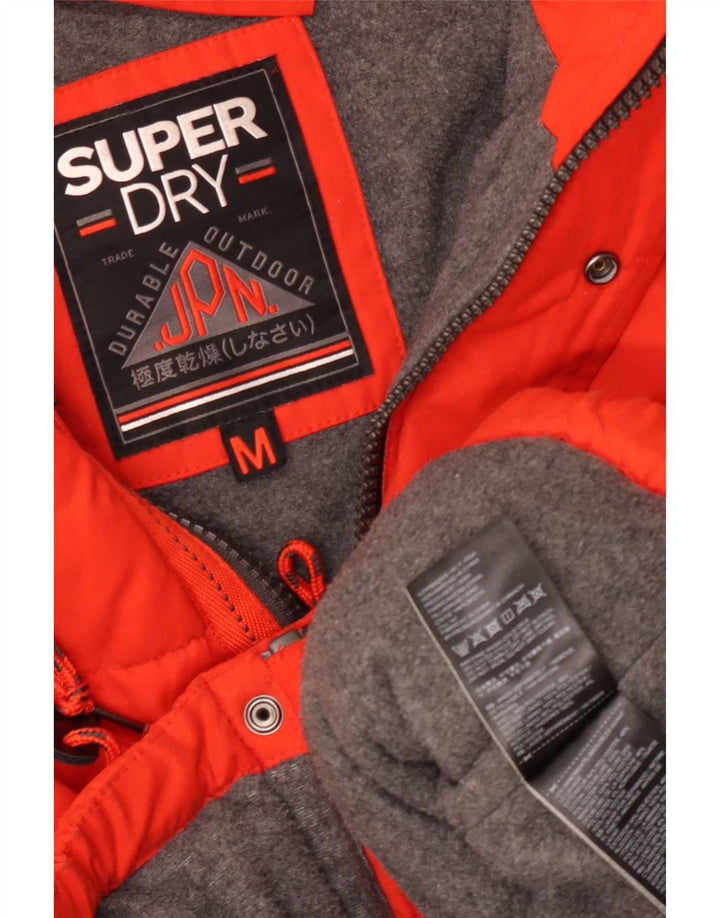 Ανδρικό μπουφάν με κουκούλα Superdry UK 38 Medium Orange Polyester