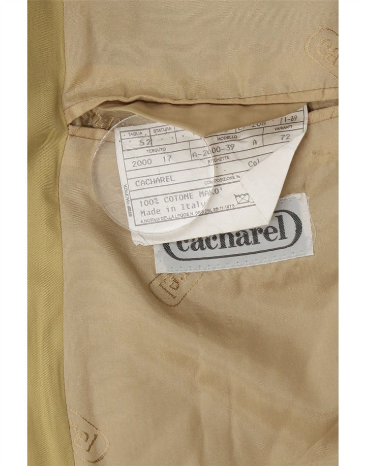Cacharel Ανδρικό Μπουφάν Blazer με 2 Κουμπιά IT 52 XL Μπεζ βαμβακερό