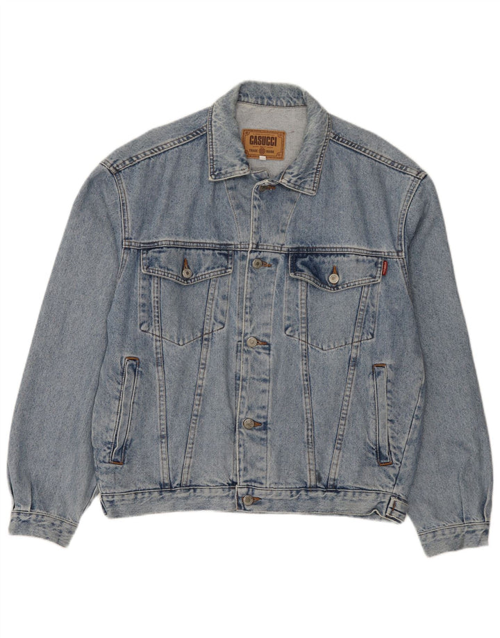 Ανδρικό τζιν μπουφάν Cassuci UK 38 μεσαίο μπλε βαμβακερό