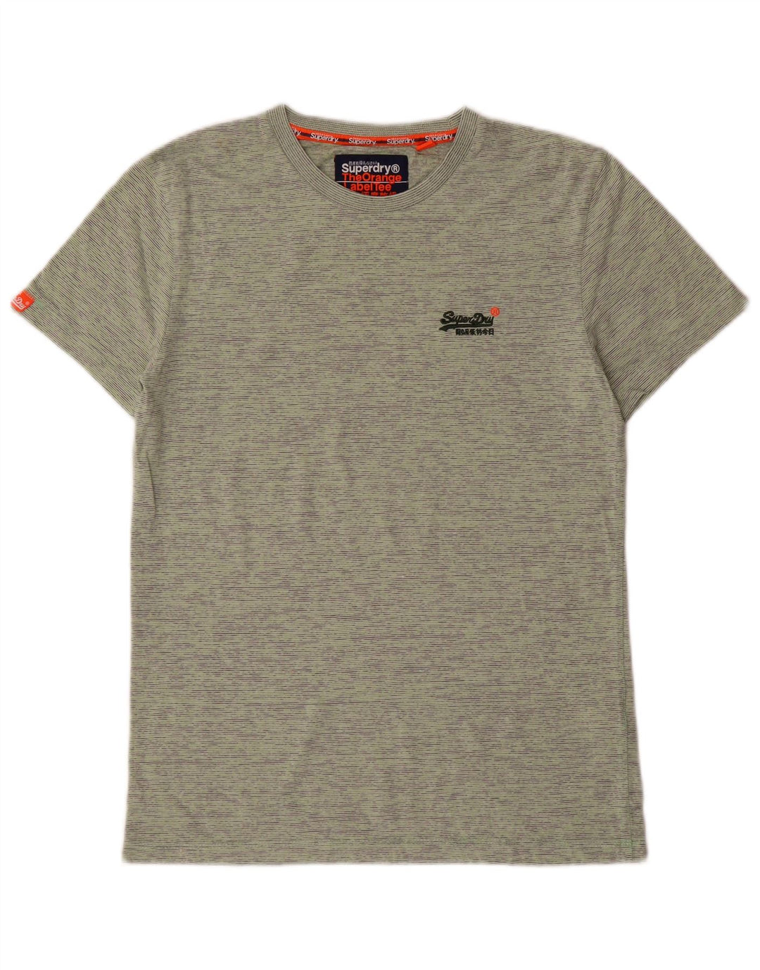 Ανδρικό T-Shirt Superdry Top Βαμβακερό μεσαίο πράσινο ριγέ