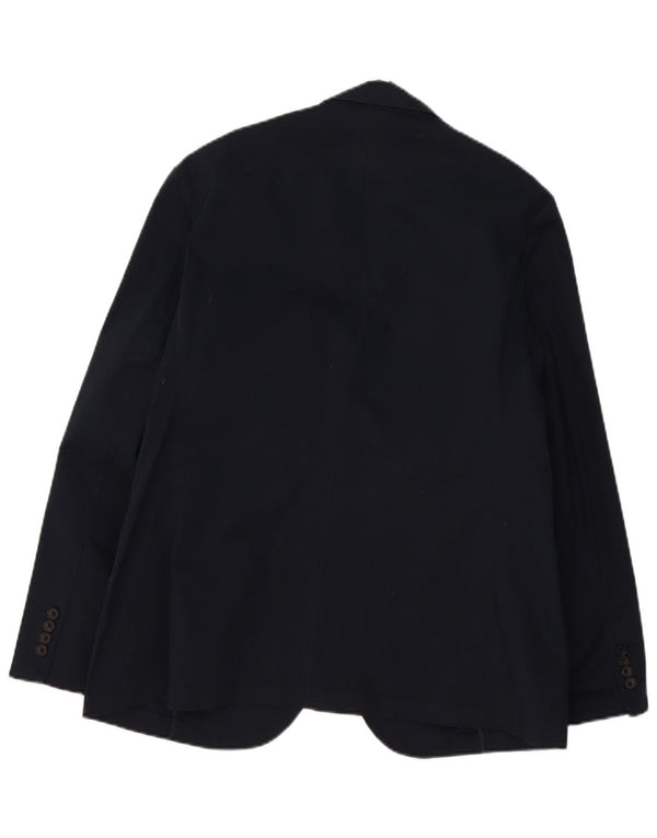 Marks & Spencer Ανδρικό σακάκι με 2 κουμπιά UK 44 XL Navy Blue Cotton