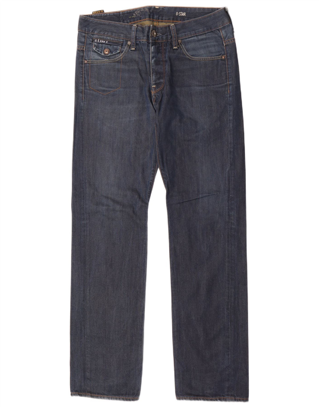 Ανδρικό τζιν ίσιο G-Star W31 L34 Navy Blue Cotton
