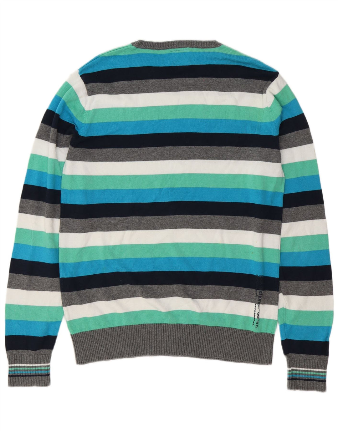 Jack & Jones Ανδρικό πουλόβερ με λαιμόκοψη μεγάλο, πολύχρωμο ριγέ