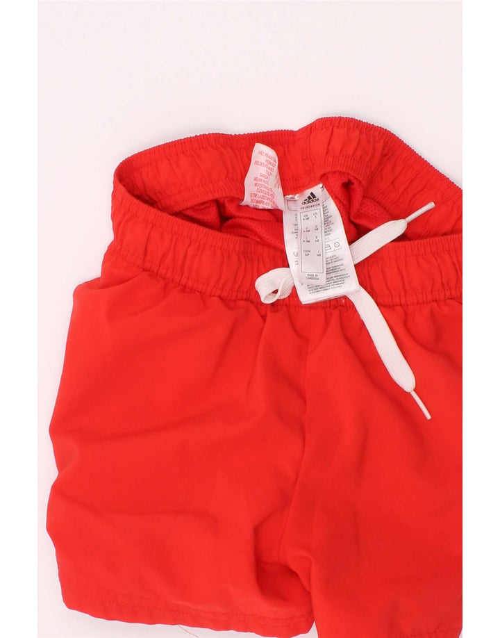 Adidas Boys Sport Short 9-10 Years Red Polyester