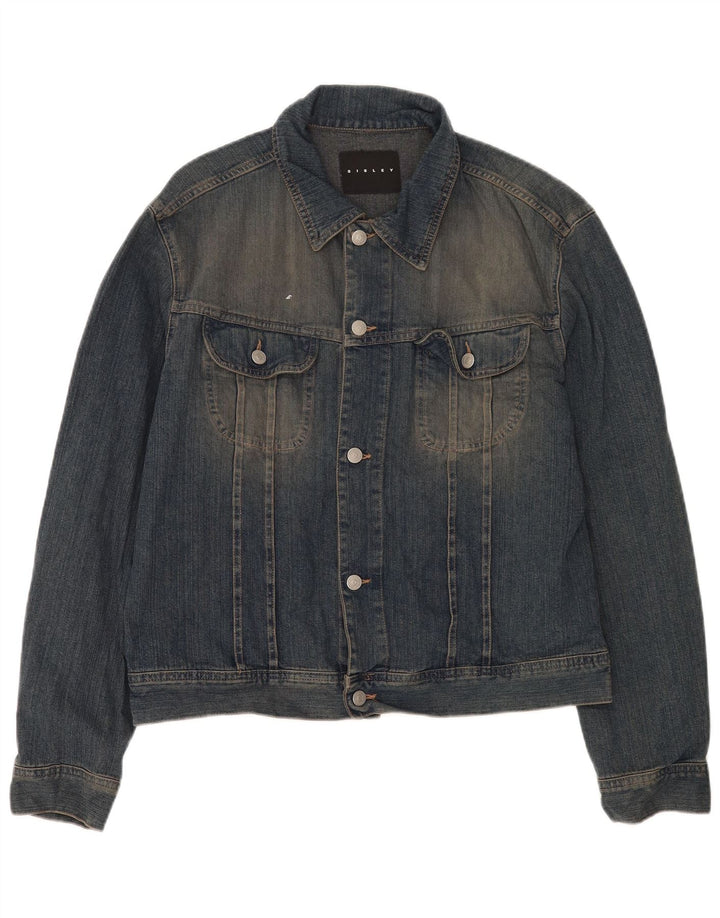 Ανδρικό τζιν μπουφάν Sisley UK 42 XL Μπλε βαμβακερό