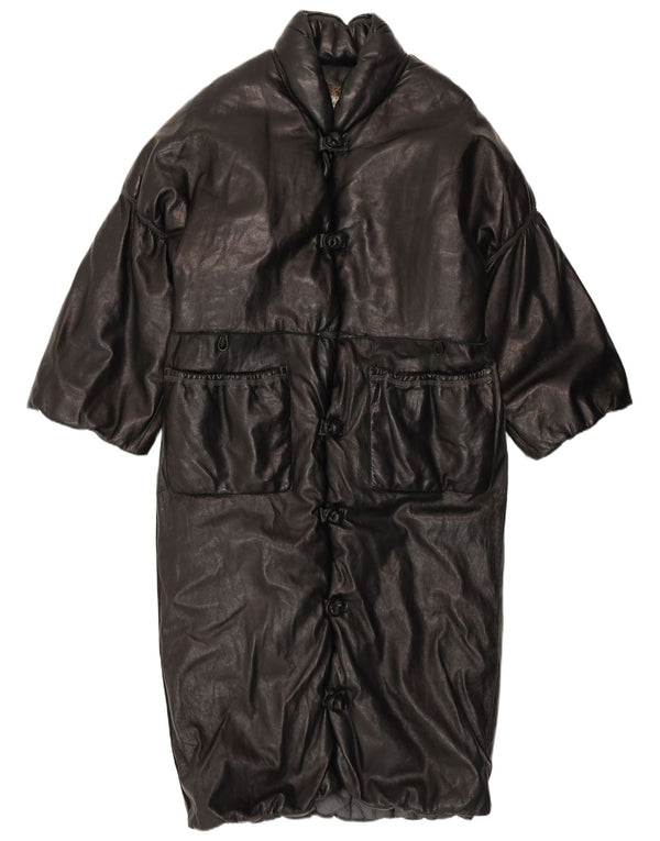 Γυναικείο Garage 3/4 μανίκι Δερμάτινο παλτό UK 18 XL Μαύρο