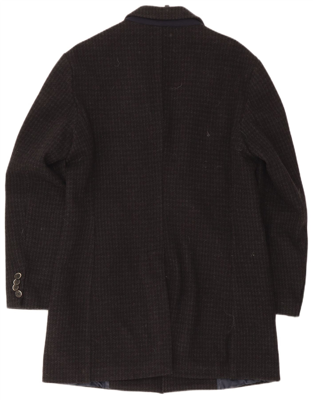 Liu Jo Ανδρικό Πανωφόρι IT 50 Large Black Houndstooth Wool