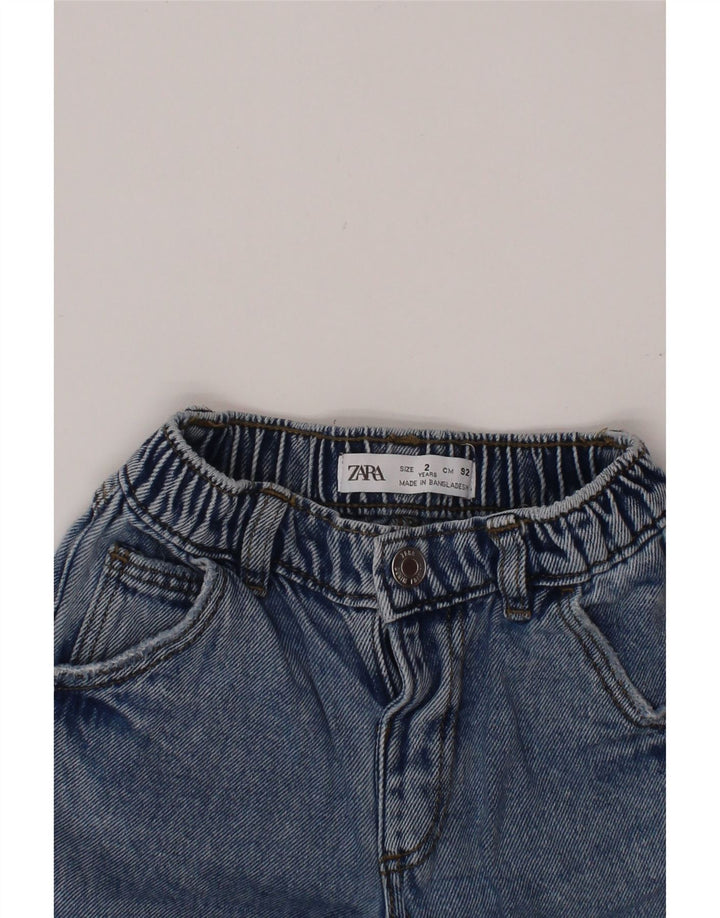 ZARA Baby Boys Straight Jeans 18-24 μηνών W18 L12 Μπλε βαμβακερό